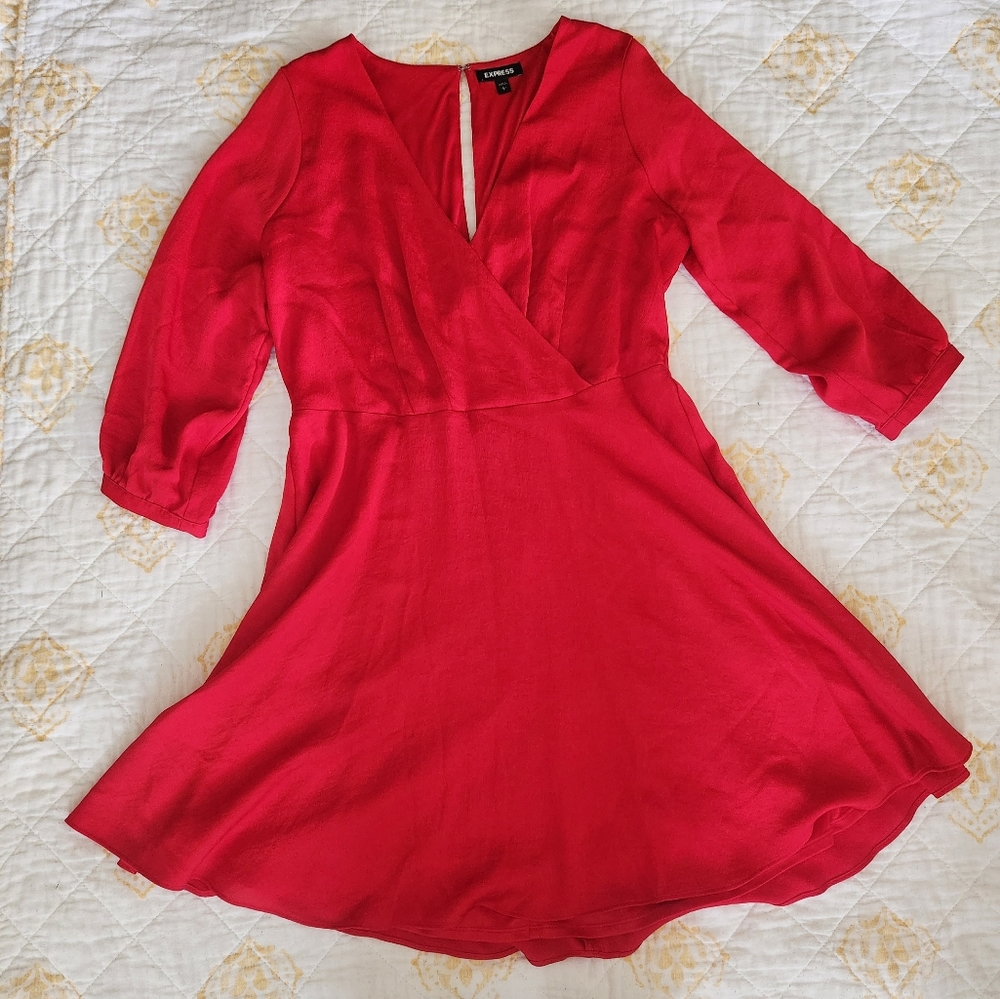 Express dress - wine red 🍷
